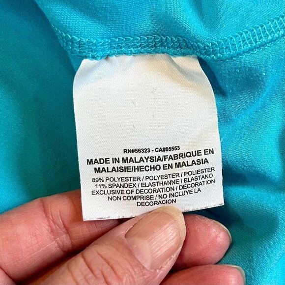 Nike Elements Turquoise Dri-Fit Running Long Sleeve Top Medium - Picture 13 of 14